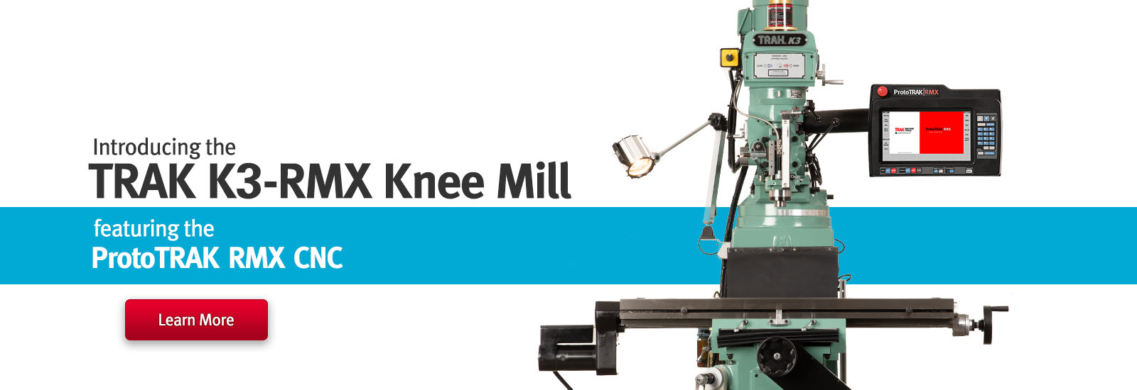 TRAK Knee Mills featuring the ProtoTRAK CNC