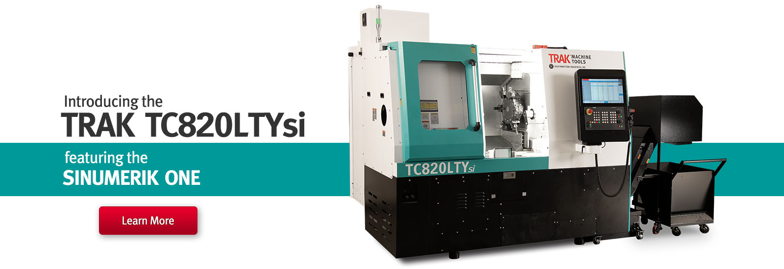 TRAK TC820LTYsi Turning Center featuring the SINUMERIK ONE