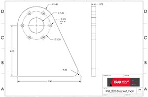 Mill 202 Bracket Drawing