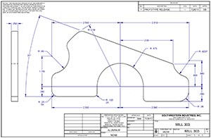 Mill 303 A.G.E. Handle Drawing