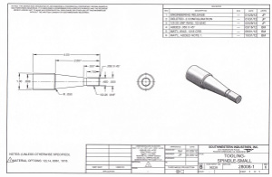 Small Spindle Drawing